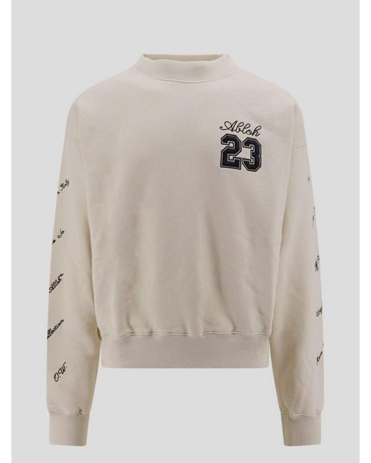 Off-White c/o Virgil Abloh Natural Sweaters for men