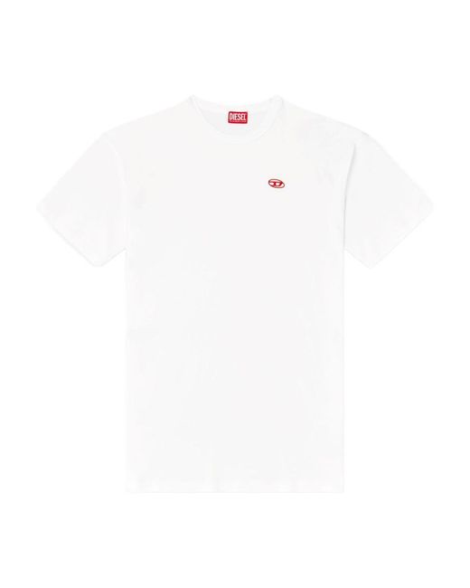 DIESEL White T-Shirts And Polos for men