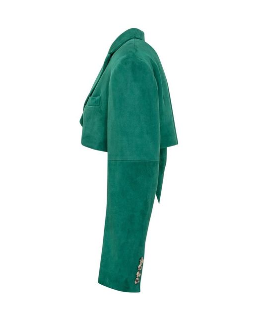 GIUSEPPE DI MORABITO Green Cropped Jacket