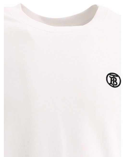 Burberry White "Parker" T-Shirt for men