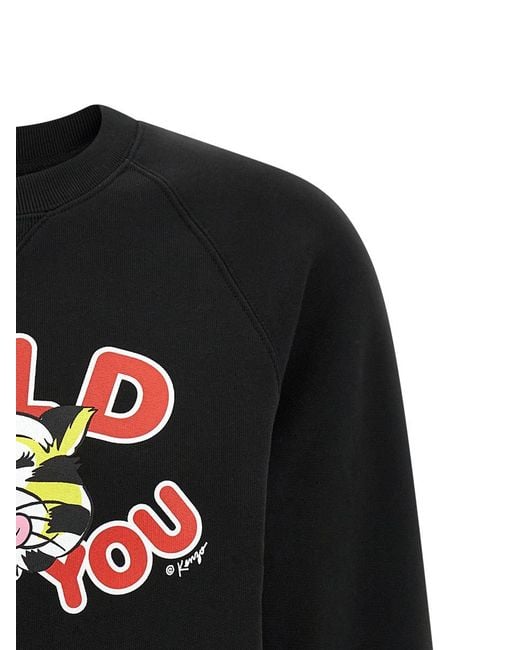 KENZO Black 'Wild Tiger' Sweatshirt