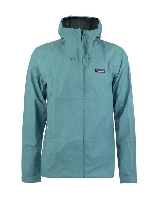 Patagonia Blue Nylon Rainproof Jacket for men
