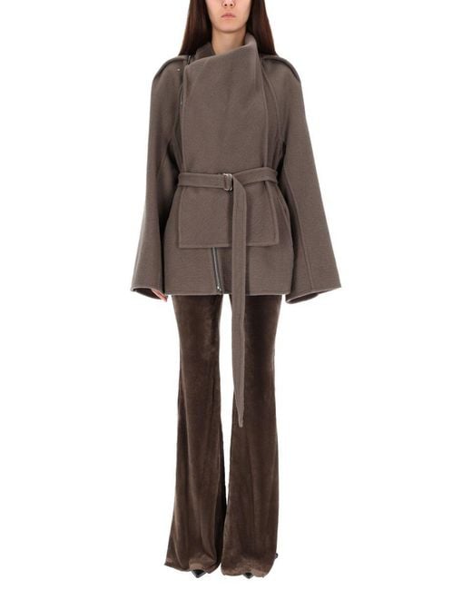 Rick Owens Brown Cashmere Jacket