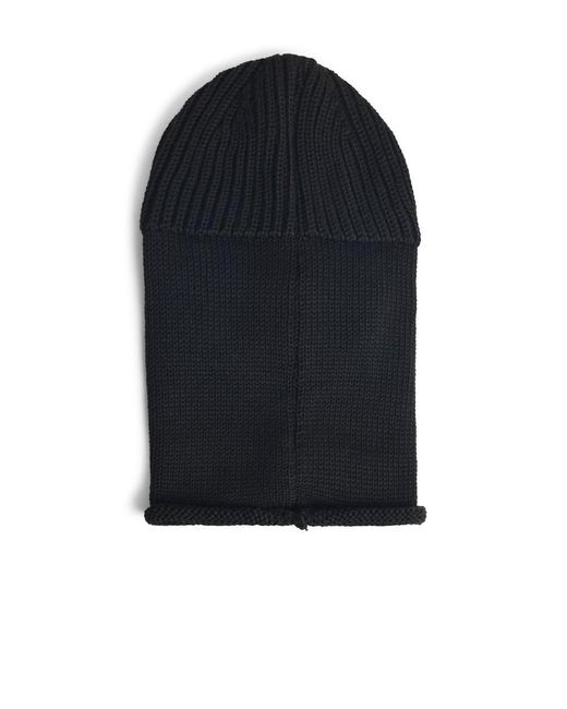 C P Company Blue 'Lens' Wool Balaclava for men