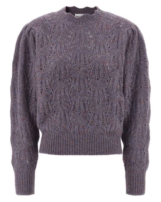 Isabel Marant Purple Celestine Sweaters And Cardigans