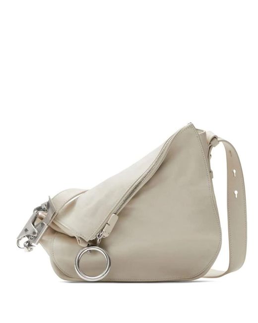 Burberry White Knight Small Leather Shoulder Bag