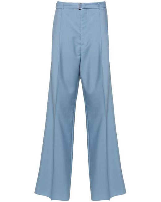 Lanvin Blue Tailored Design Trousers for men