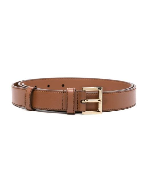 Prada Brown Buckle-fastened Leather Belt