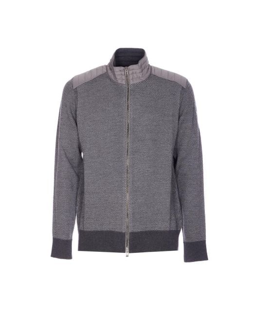 Belstaff Gray Kelby Zip Up Cardigan for men