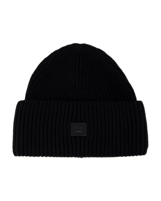 Acne Black Fn-Ux Beanie