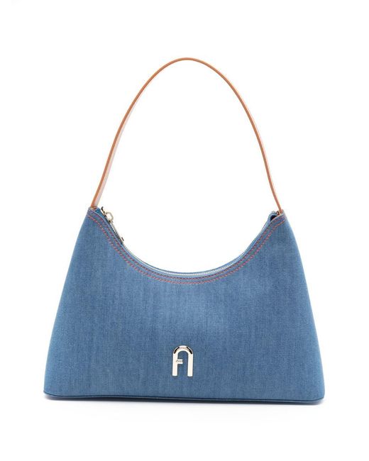 Furla Blue Diamond S Shoulder Bags