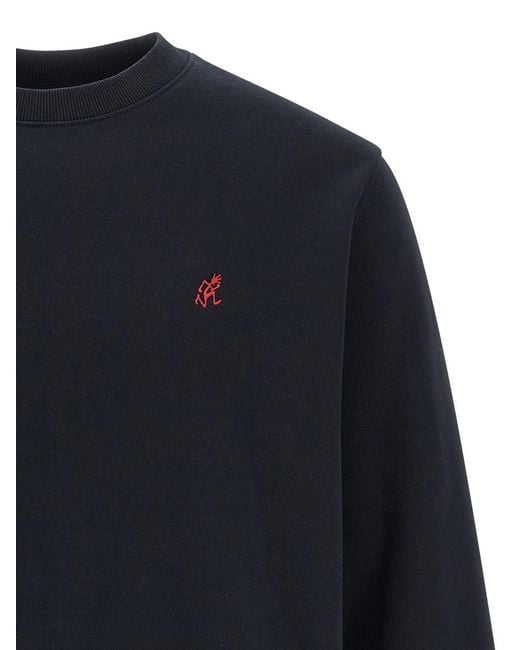 Gramicci Blue Embroidery Sweatshirt for men