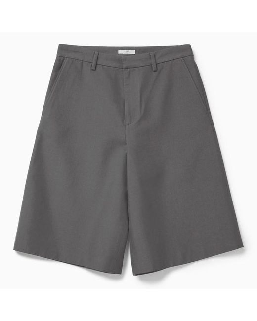 1989 STUDIO Gray Tailoring Bermuda Dark for men