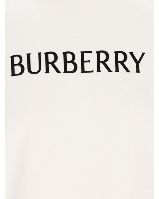 Burberry White T-Shirt And Polo Shirt for men