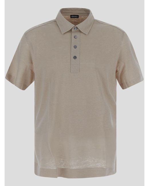 Zegna Gray T-Shirts And Polos for men