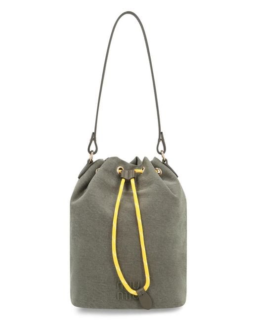Miu Miu Metallic Gabardine Pouch