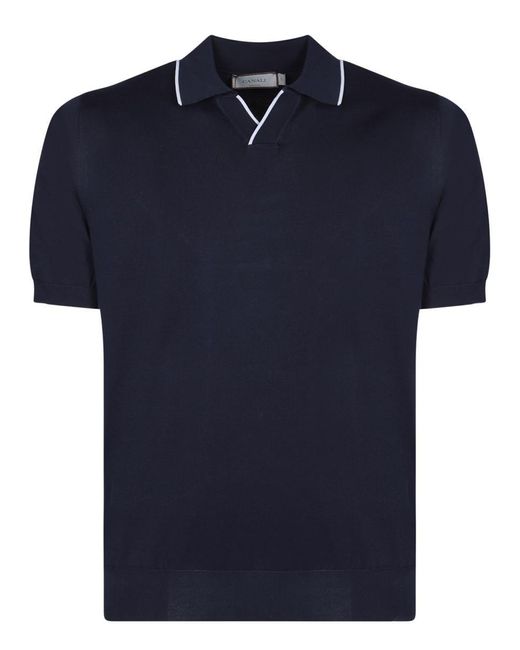 Canali Blue T-Shirts for men