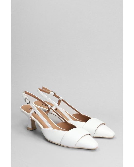 Carmens White Nicole Band Pumps