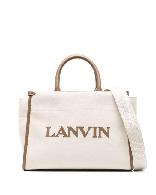 Lanvin Natural Small In&out Tote Bag