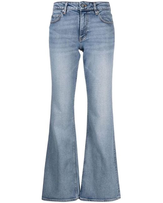 Ganni Blue Organic Cotton Denim Jeans