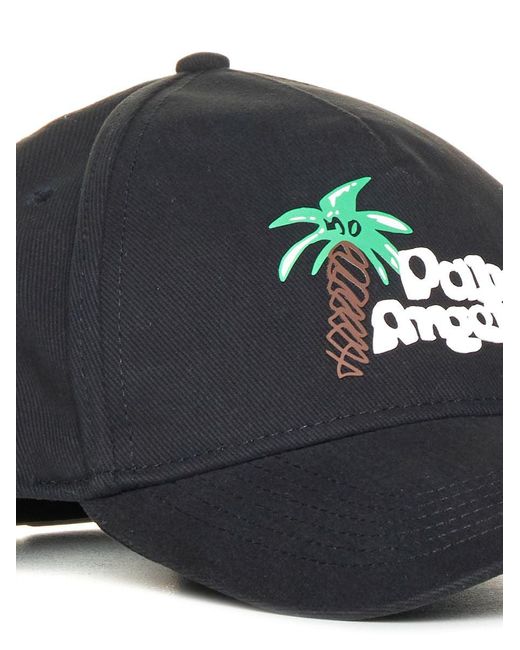 Palm Angels Blue Hats for men