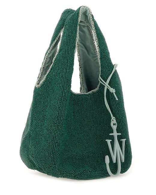 J.W. Anderson Green Mini Beaded Tote Bag