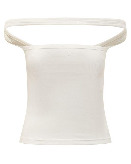 Courreges White Courreges Top With Ac Logo