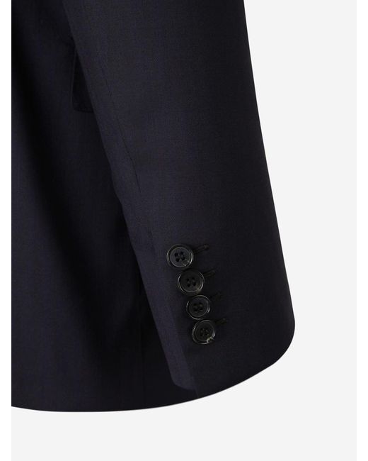 Brioni Blue Wool And Silk Suit for men