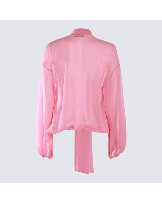 Blumarine Pink Silk Top
