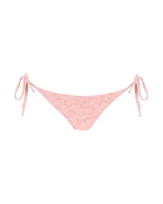Versace Pink Baroque Bikini Brief