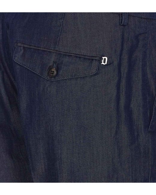 Dondup Blue Trousers for men