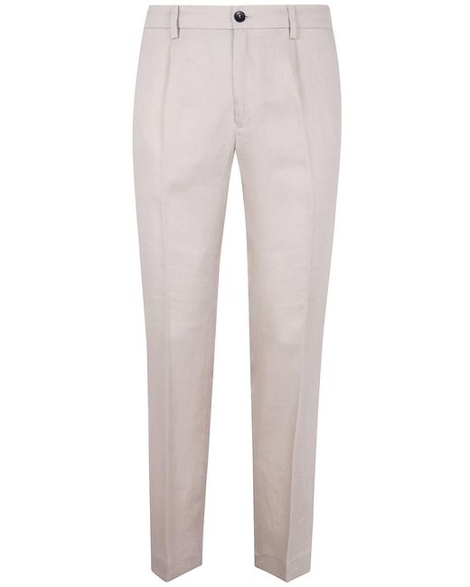 Michael Coal Gray Denny Drawstring Trousers for men