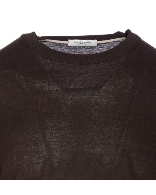 Paolo Pecora Black Sweaters for men