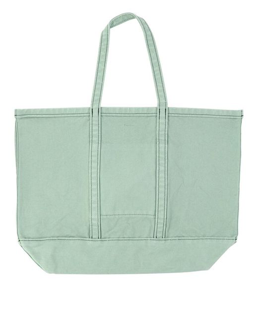 Human Made Green Garment Dyed Tote Bag for men