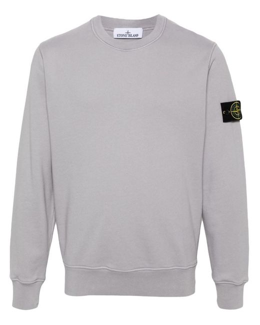 Stone Island Gray Sweatshirt Clothing for men