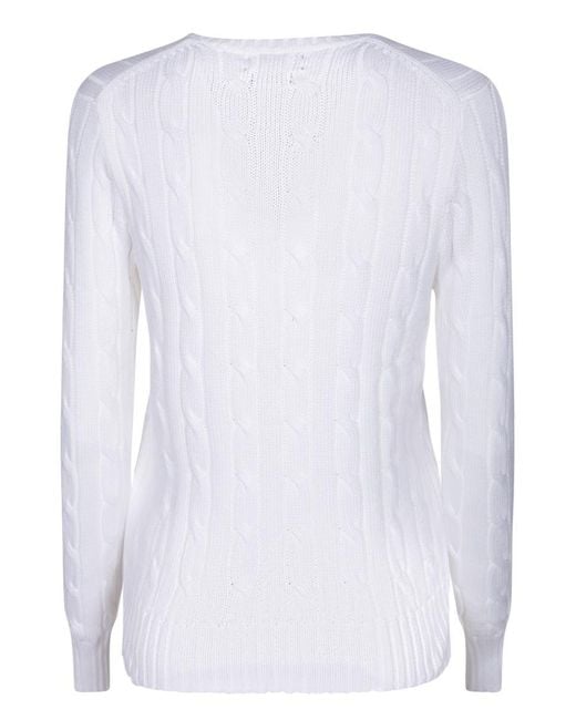 Polo Ralph Lauren White Sweaters