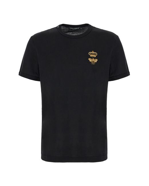 Dolce & Gabbana Black Dolce&Gabbana T-Shirt for men
