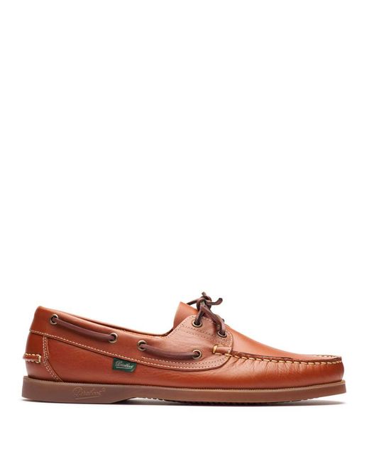 Paraboot Brown Barth Bateaux Shoes for men