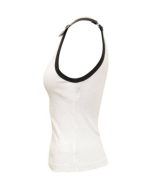 Courreges White Tops With Logo