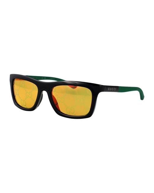 Gucci Yellow Sunglasses for men