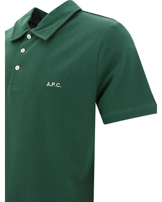 A.P.C. Green "austin" Polo Shirt for men