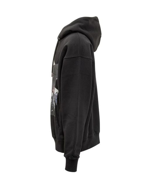 Off-White c/o Virgil Abloh Black Hoodie With Print for men