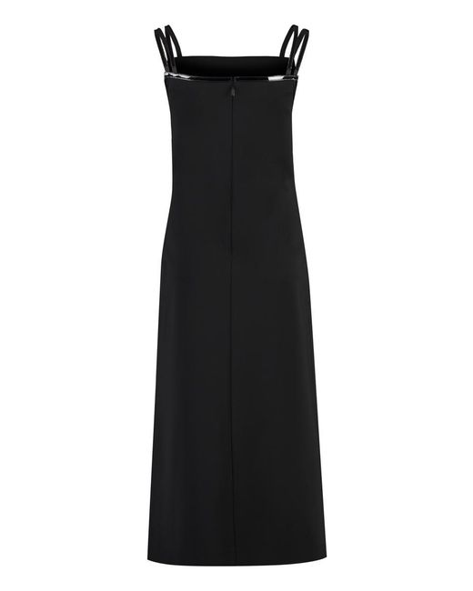 Gucci Black Midi Dress With Side Slit