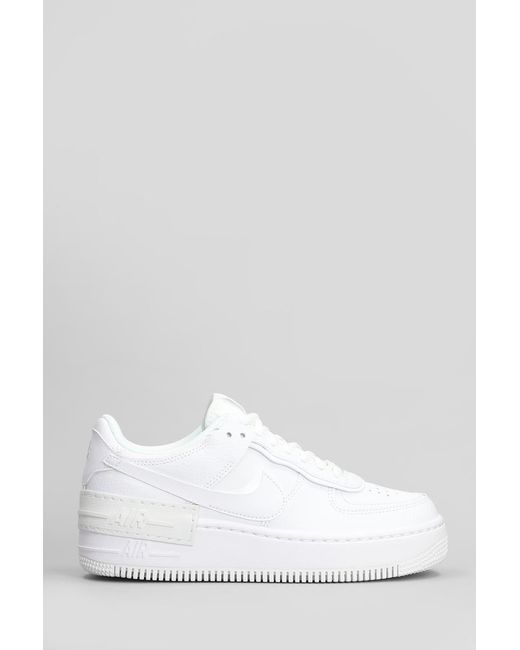Nike White Af1 Shadow