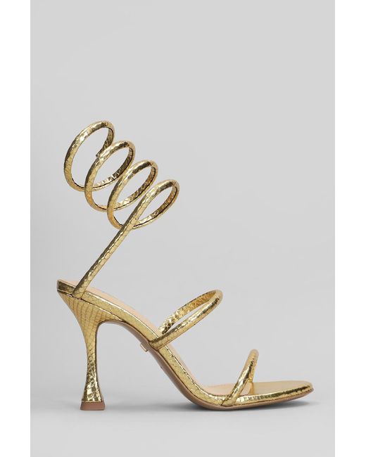 Lola Cruz Metallic Greta 95 Sandals