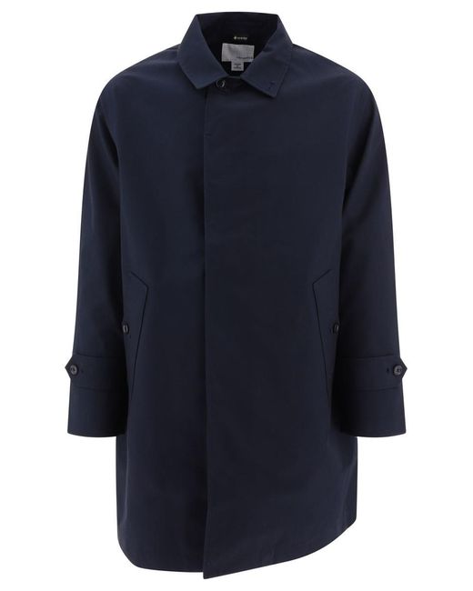 Nanamica Blue "Gore-Tex Soutien Collar" Rain Coat for men