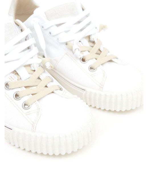 Maison Margiela White New Evolution Lace-Up Sneakers