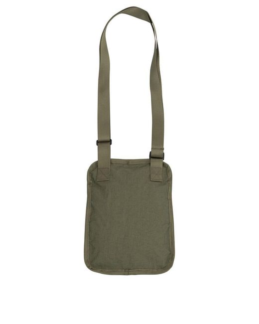 C P Company Green "Plain Paper Touch" Crossbody Bag for men