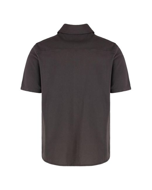 Our Legacy Black Analog Short Sleeve Cotton Shirt for men