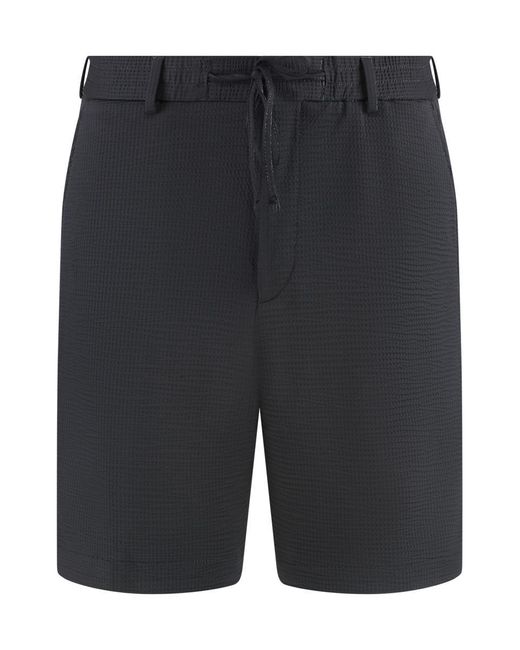 Boss Gray Techno Fabric Bermuda-Shorts for men